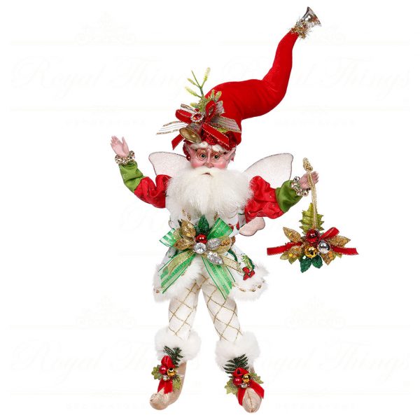 Mark Roberts Christmas Collectable Doll Small Christmas Wreath Santa Fairy Red Green White Mr 51 24020