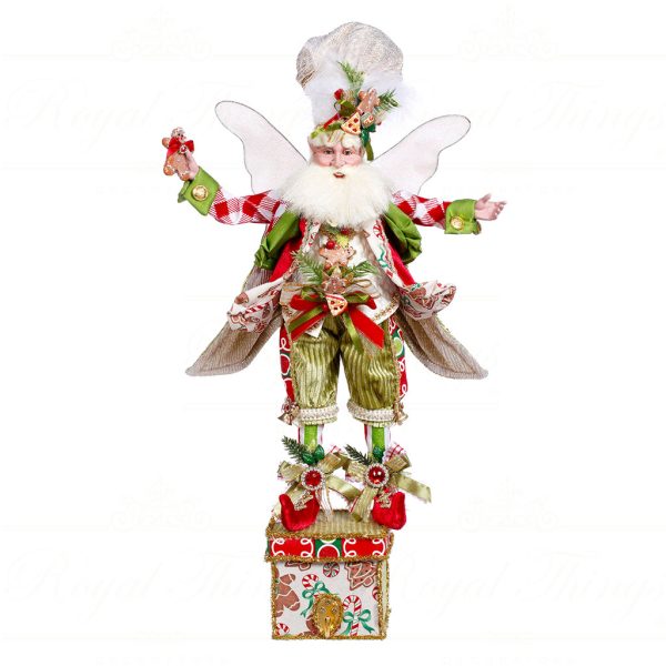 Mark Roberts Christmas Collectible Doll Cookie For Santa Fairy Stocking Holder Red Green White Gold Mr 51 44792